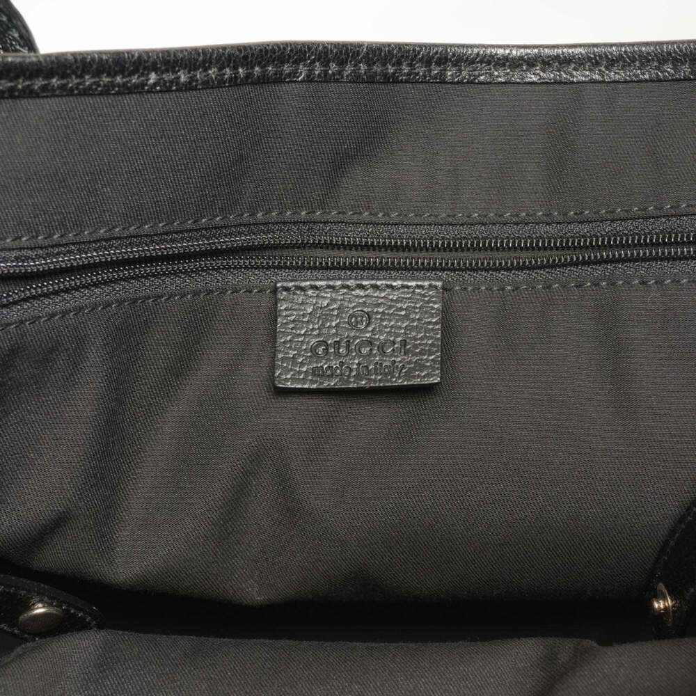 GUCCI Authentic Black Canvas Tote Bag - Picture 10 of 12